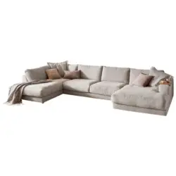 Wohnlandschaft in Kord Hellgrau