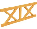 Hornbach Brüstung Andreaskreuz SKAN HOLZ Fichte 220x84 cm eiche hell