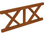 Hornbach Brüstung Andreaskreuz SKAN HOLZ Douglasie 220x84 cm nussbaum