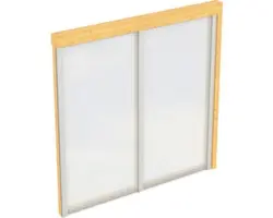 Seitenwand SKAN HOLZ für Terrassenüberdachung Douglasie 205x200 cm natur