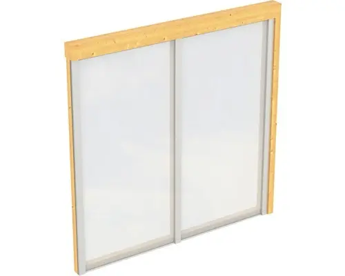 Seitenwand SKAN HOLZ für Terrassenüberdachung Douglasie 205x200 cm natur