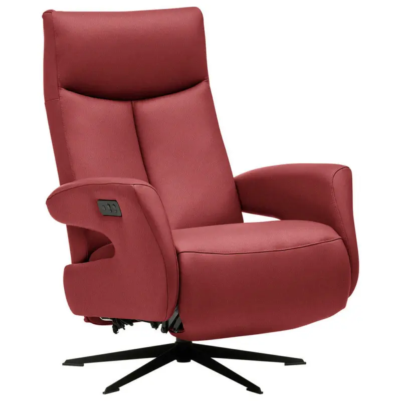 Relaxsessel in Leder Rot