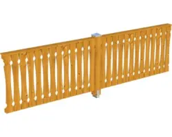 Seitenwand Balkonschalung SKAN HOLZ 355x96 cm eiche hell