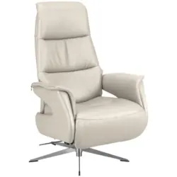 Relaxsessel in Leder Creme