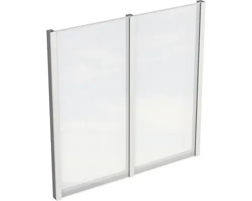 Seitenwand SKAN HOLZ für Terrassenüberdachung freistehend 205x200 cm schiefergrau