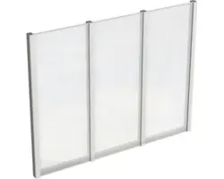 Seitenwand SKAN HOLZ für Terrassenüberdachung freistehend 255x200 cm schiefergrau