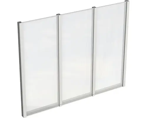 Seitenwand SKAN HOLZ für Terrassenüberdachung freistehend 255x200 cm schiefergrau