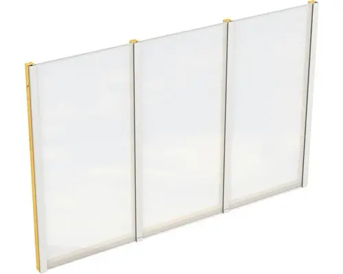 Seitenwand SKAN HOLZ für Terrassenüberdachung freistehend 305x200 cm eiche hell