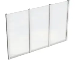 Seitenwand SKAN HOLZ für Terrassenüberdachung freistehend 305x200 cm schiefergrau