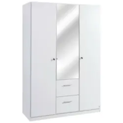 Drehtürenschrank in Weiß