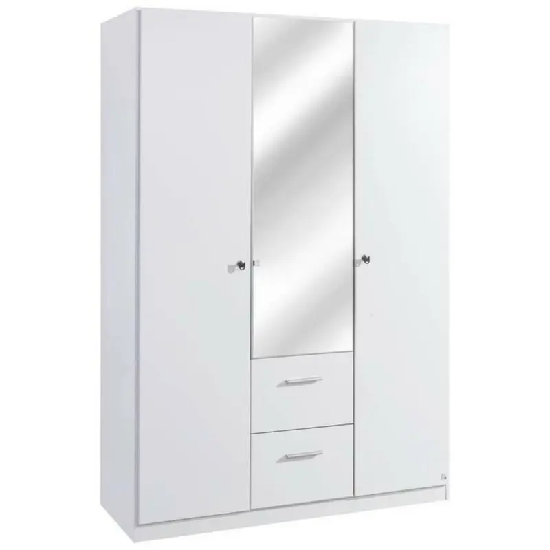 Drehtürenschrank in Weiß