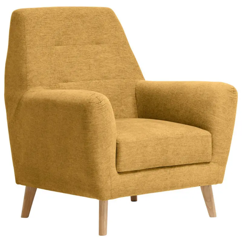 Sessel in Webstoff Gelb