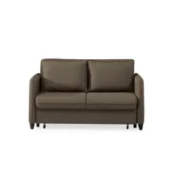 Schlafsofa in Webstoff Braun
