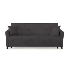 Schlafsofa in Webstoff Grau