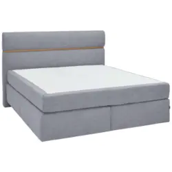 Boxspringbett 180/200 cm in Alufarben