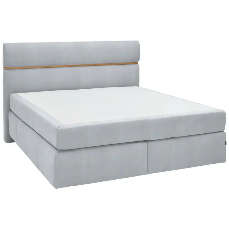 Boxspringbett 180/200 cm in Hellgrau