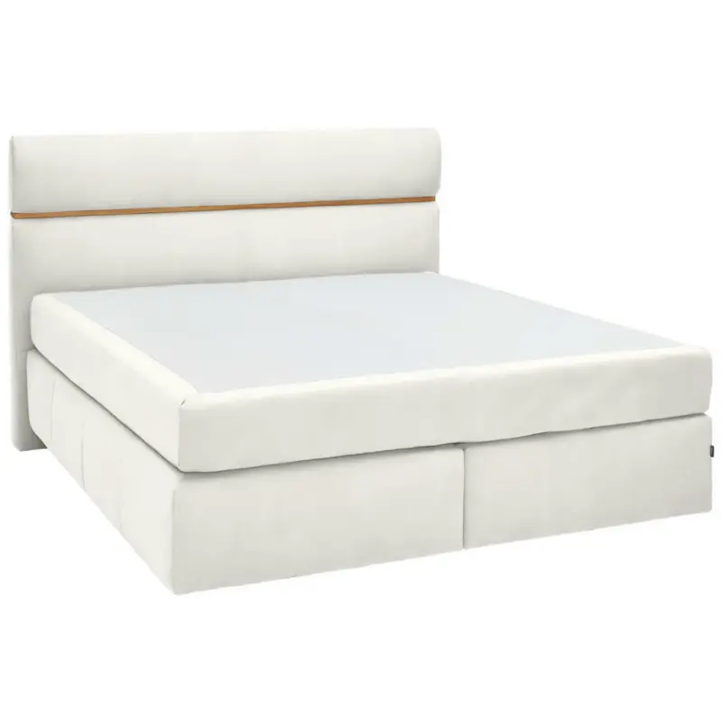 Boxspringbett 180/200 cm in Wei&szlig;