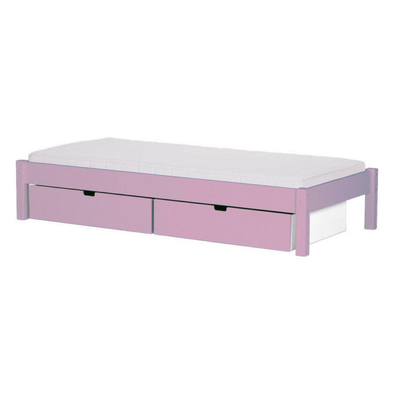 Bett 90/200 cm in Rosa