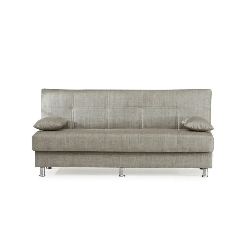 Schlafsofa in Webstoff Beige