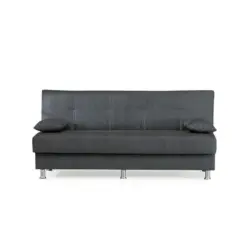 Schlafsofa in Webstoff Grau