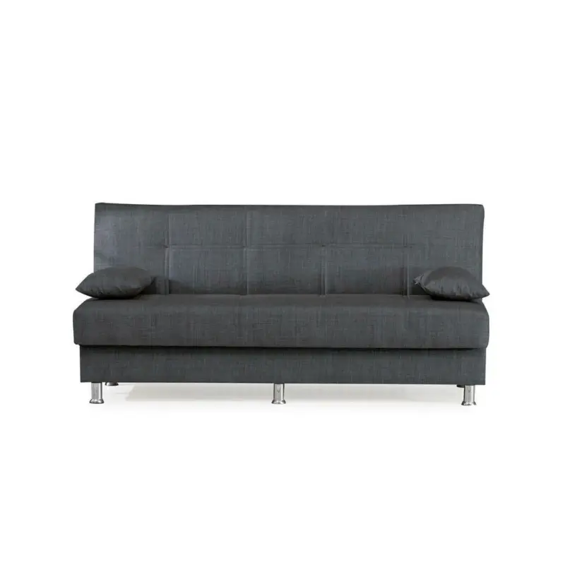 Schlafsofa in Webstoff Grau