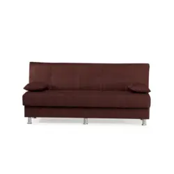 Schlafsofa in Webstoff Rot