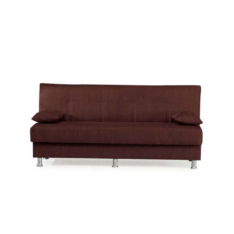 Schlafsofa in Webstoff Rot