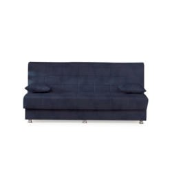 Schlafsofa in Webstoff Blau