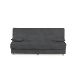 Schlafsofa in Webstoff Grau