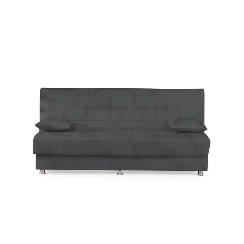 Schlafsofa in Webstoff Grau
