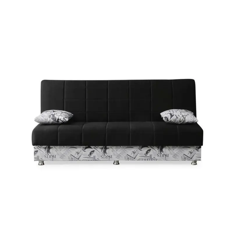 Schlafsofa in Webstoff Dunkelrot