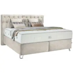 Boxspringbett 180/200 cm in Beige