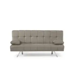 Schlafsofa in Webstoff Beige