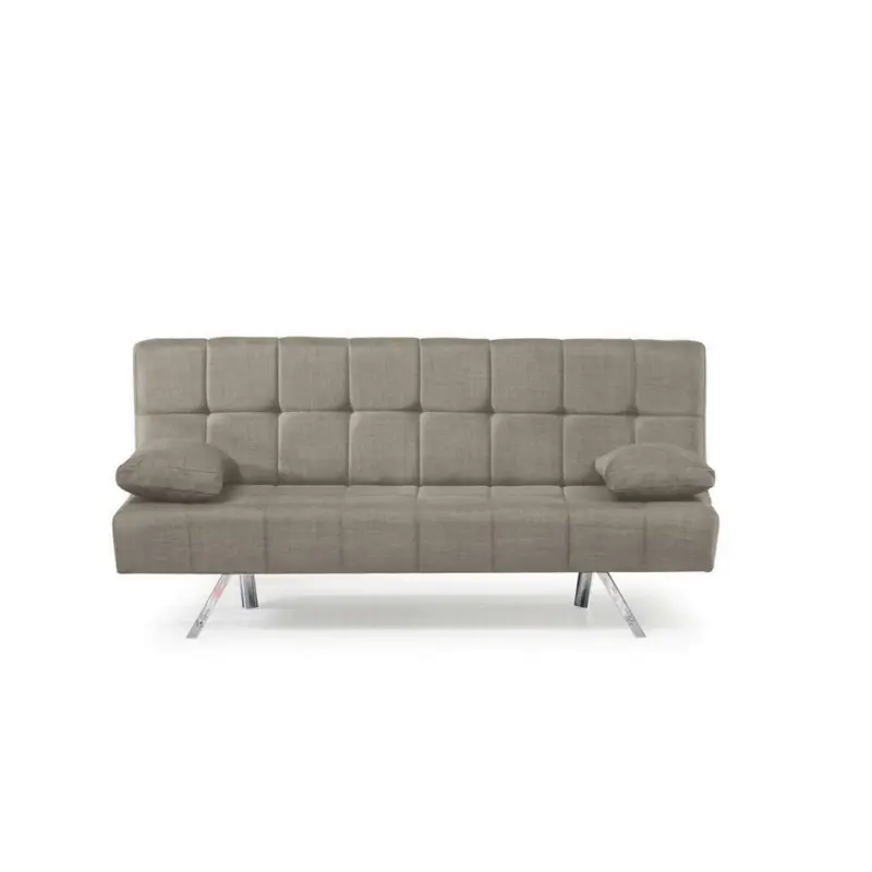 Schlafsofa in Webstoff Beige