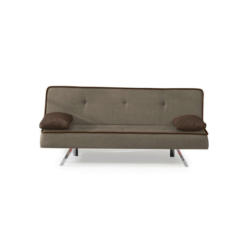 Schlafsofa in Webstoff Creme