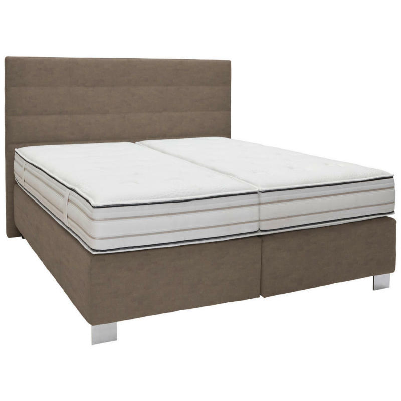 Boxspringbett 180/200 cm in Greige