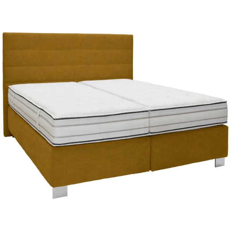 Boxspringbett 180/200 cm in Currygelb