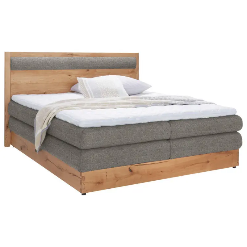 Boxspringbett 160/200 cm in Hellbraun