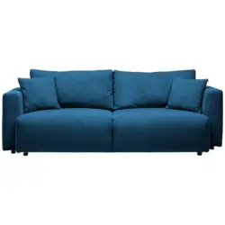 Schlafsofa in Kord Blau