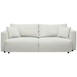 Schlafsofa in Kord Creme