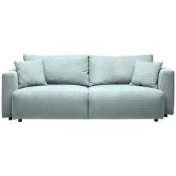 Schlafsofa in Kord Mintgrün