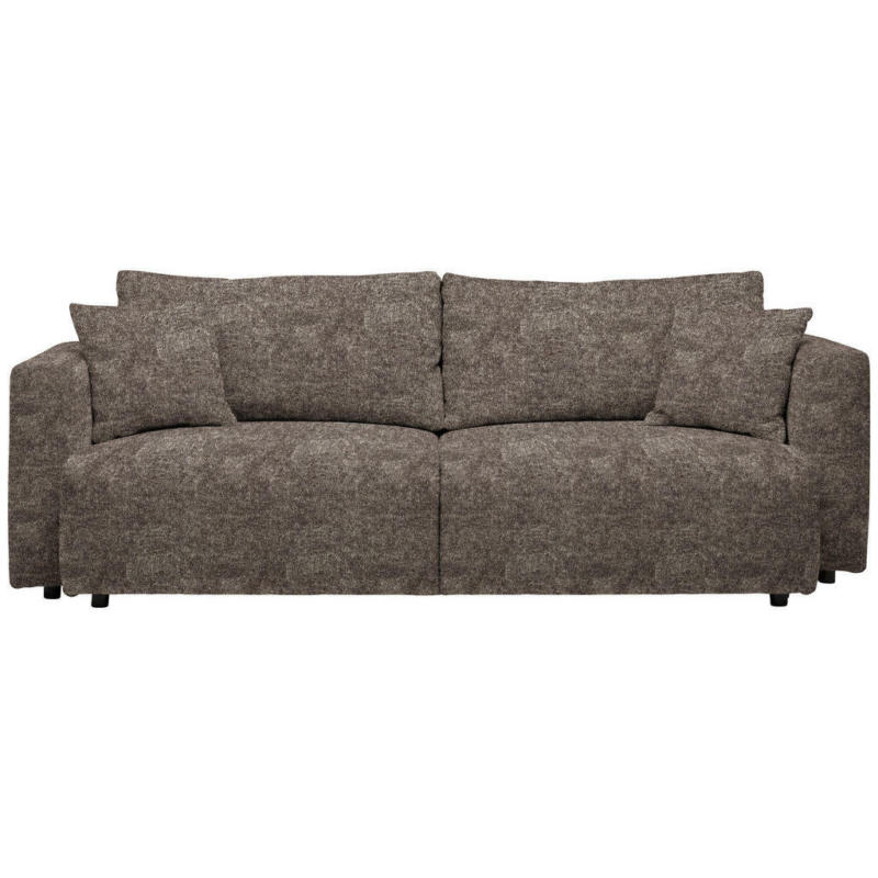 Schlafsofa in Kord Graubraun