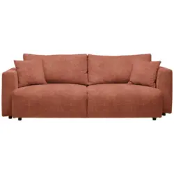 Schlafsofa in Kord Rostfarben