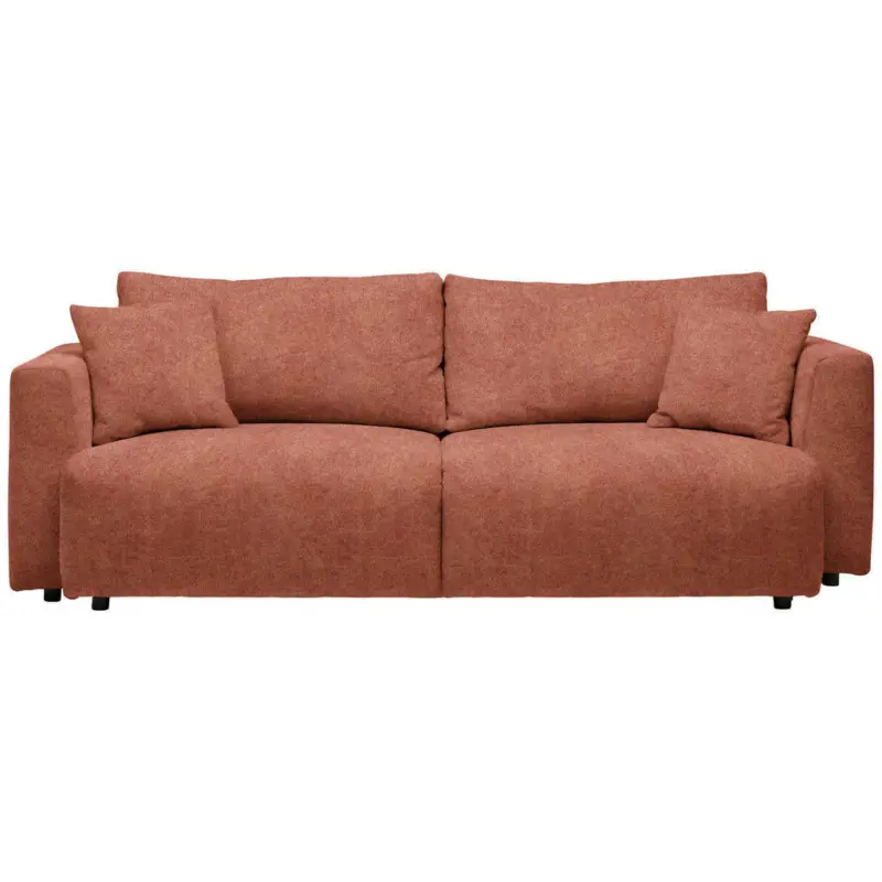 Schlafsofa in Kord Rostfarben