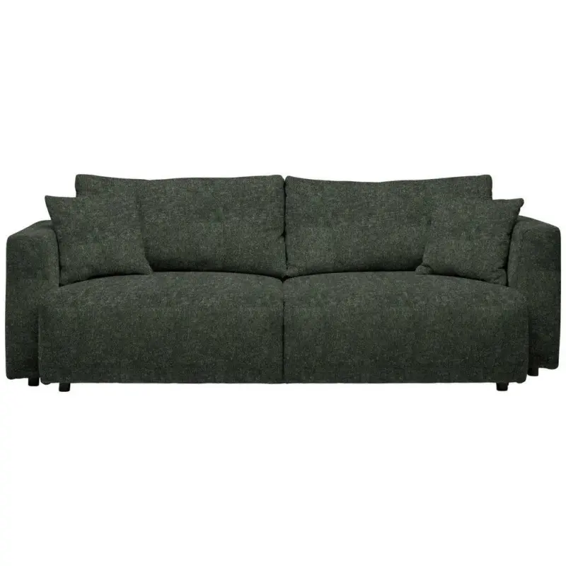 Schlafsofa in Kord Dunkelgrün