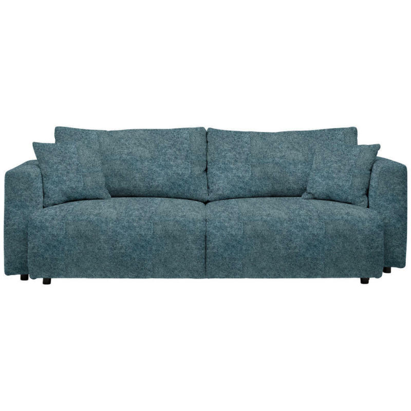 Schlafsofa in Kord Pastellblau