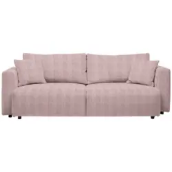 Schlafsofa in Kord Rosa