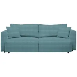 Schlafsofa in Kord Pastellblau