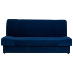 Schlafsofa in Velours Blau