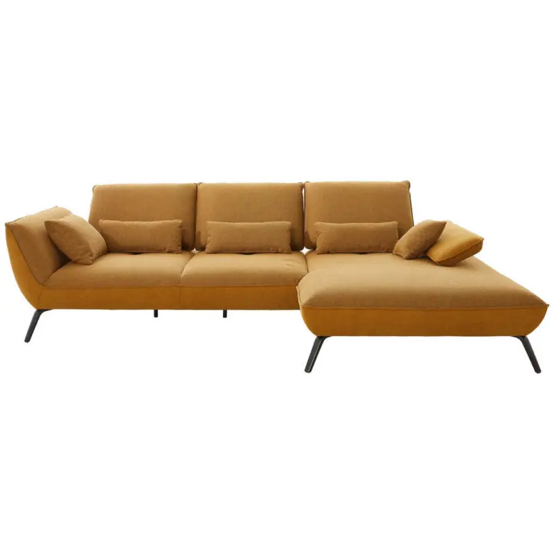 Ecksofa in Flachgewebe Orange